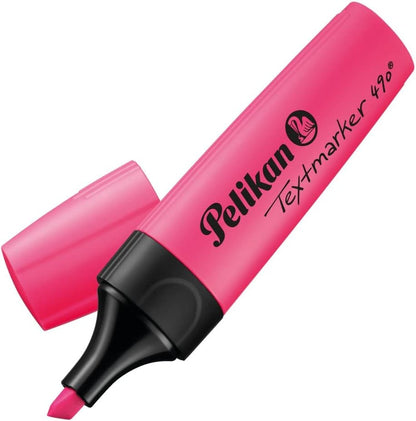 Pelikan 490 814102 Highlighter Pens Pack of 10 Fluorescent Pink