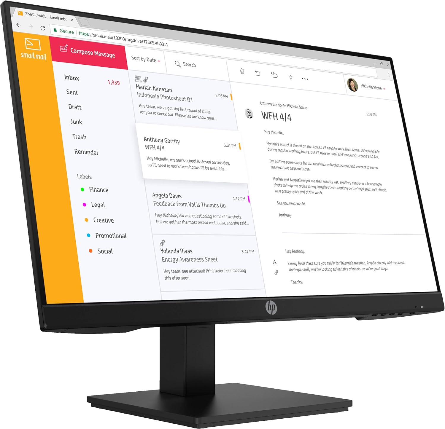 HP P24h G4 7VH44AA Monitor 60,5 cm (23,8 Zoll)