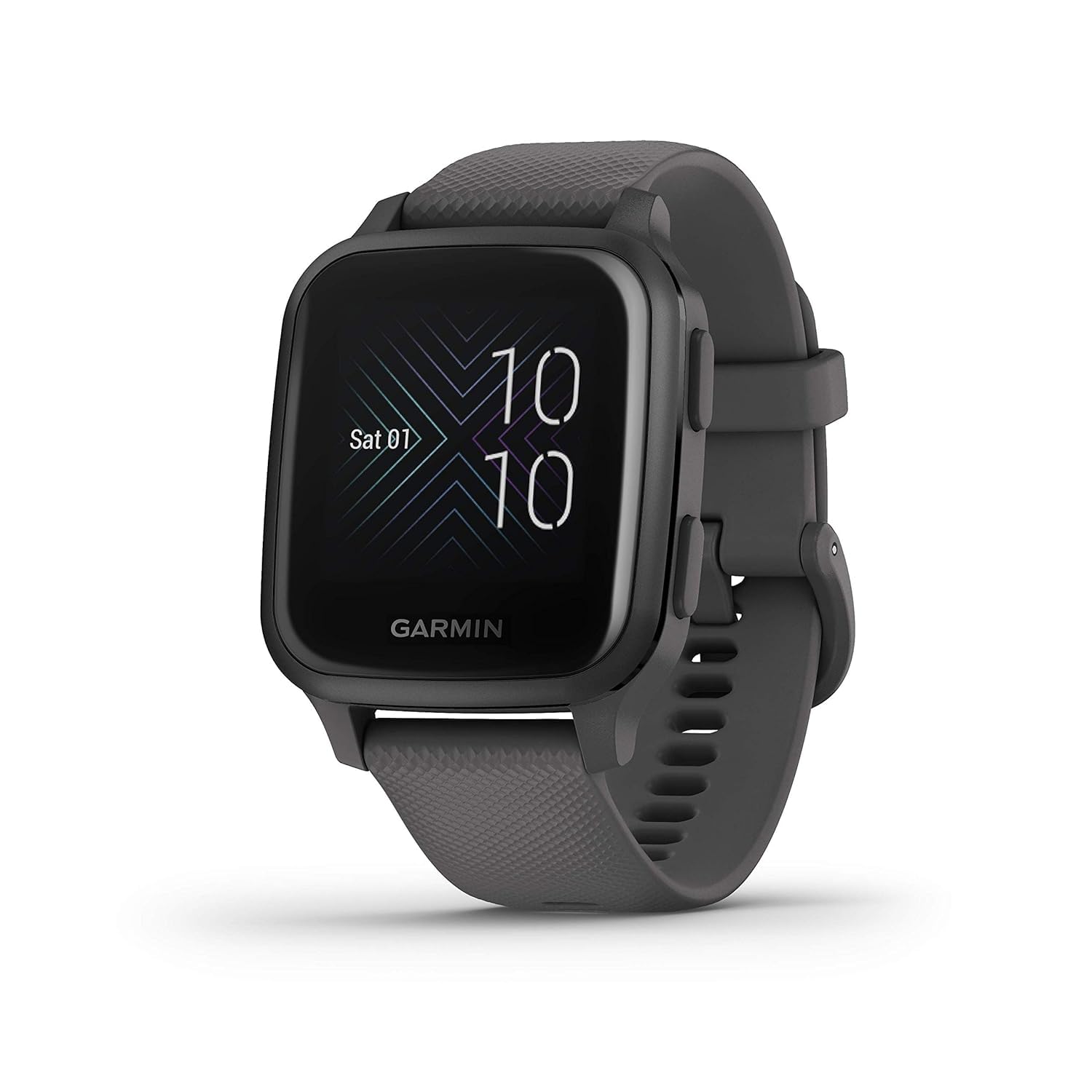 Garmin Venu Sq — waterproof GPS fitness smartwatch with 1.3” touch display, health tracker & sports apps, heart rate measurement, sleep analysis, 6-day battery life, contactless payment Shadow Grey Venu Sq