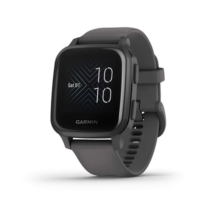Garmin Venu Sq — waterproof GPS fitness smartwatch with 1.3” touch display, health tracker & sports apps, heart rate measurement, sleep analysis, 6-day battery life, contactless payment Shadow Grey Venu Sq