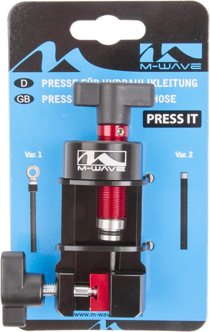 M-Wave 881085 Press-It Hydraulic Press for Bicycle Disc Brakes, Universal Size, Black