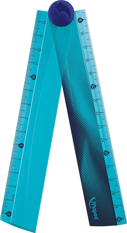 maped Lineal NIGHTFALL 15/30 cm, blau