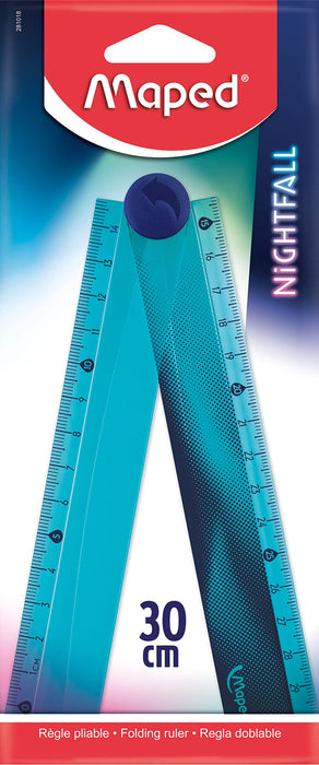 maped Lineal NIGHTFALL 15/30 cm, blau