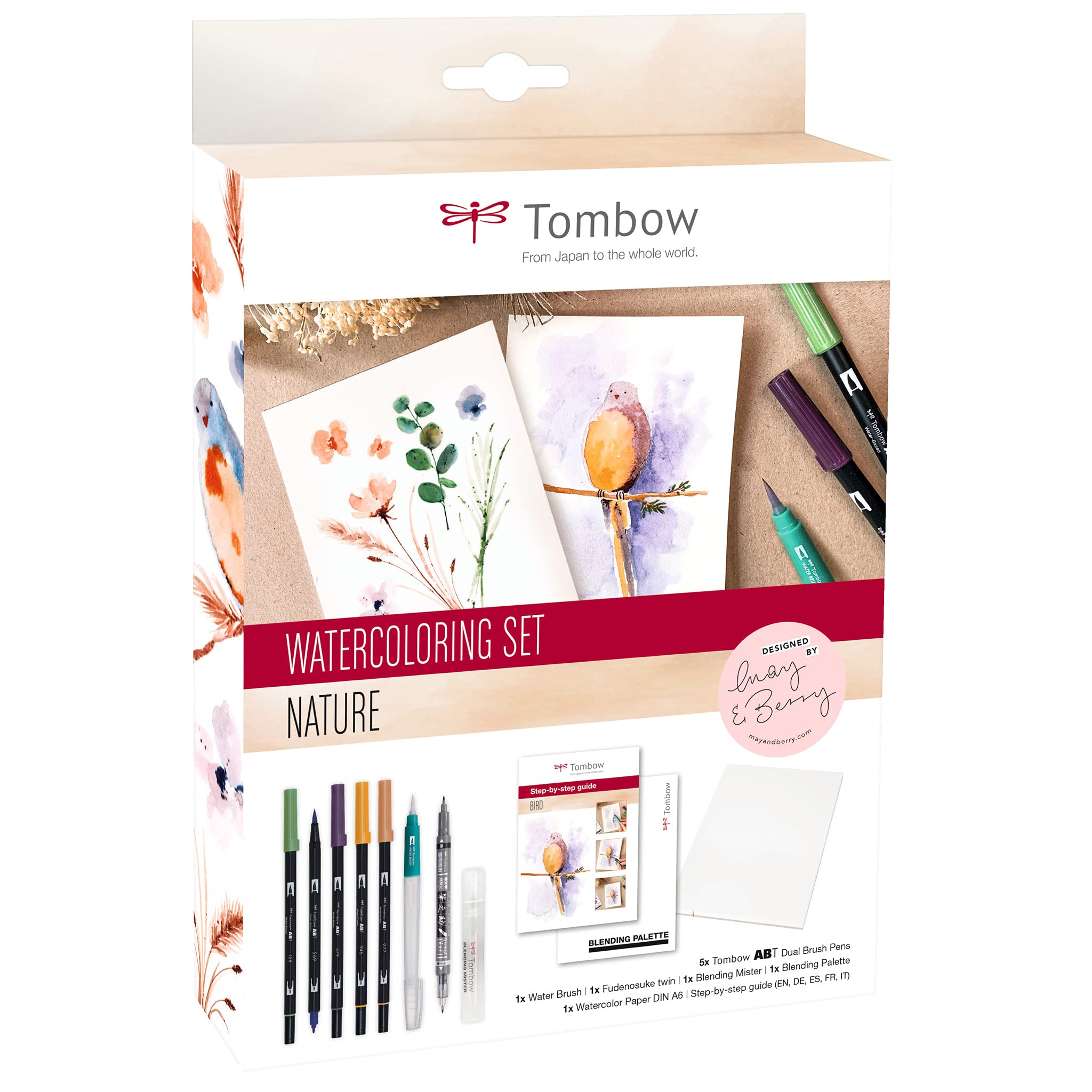 Tombow Watercolouring Set - Nature Multicolor,WCS-NAT