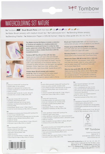Tombow Watercolouring Set - Nature Multicolor,WCS-NAT
