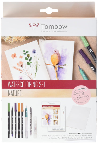 Tombow Watercolouring Set - Nature Multicolor,WCS-NAT