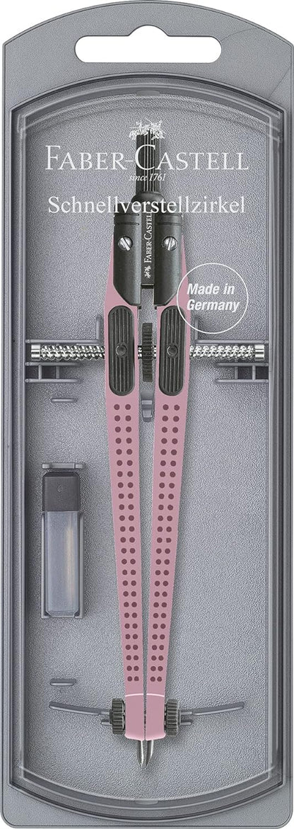 Faber-Castell Grip Quick-set Compass - Rose Shadows Grip 2021.