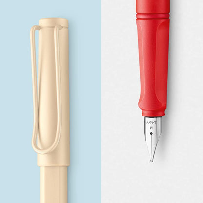 Lamy Safari Cosy Fountain Pen 020 Special Edition, Modern Fountain Pen in Cream Colour with Ergonomic Grip and Timeless Design, Nib Size M, Special Model, Pack of 1 Nib M cream