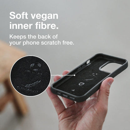 Woodcessories - Mobile phone case compatible with iPhone 13 Pro case black - sustainable from plants