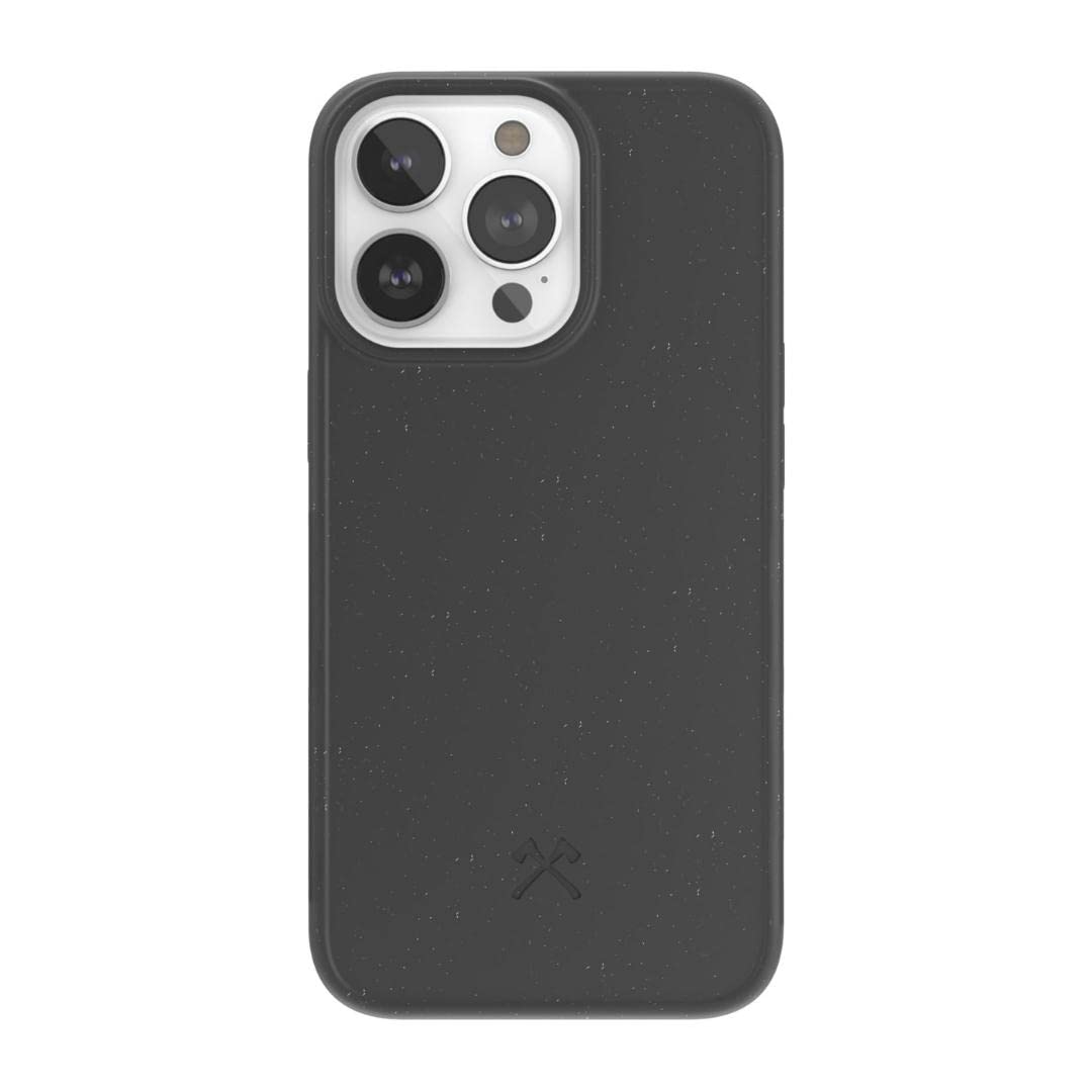 Woodcessories - Mobile phone case compatible with iPhone 13 Pro case black - sustainable from plants