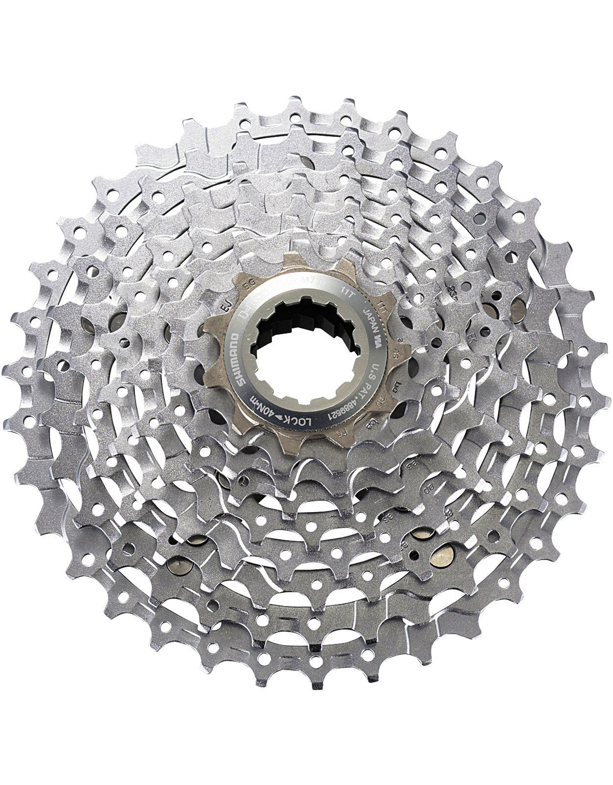 SHIMANO XT M770 9spd cassette Silver 11-32T