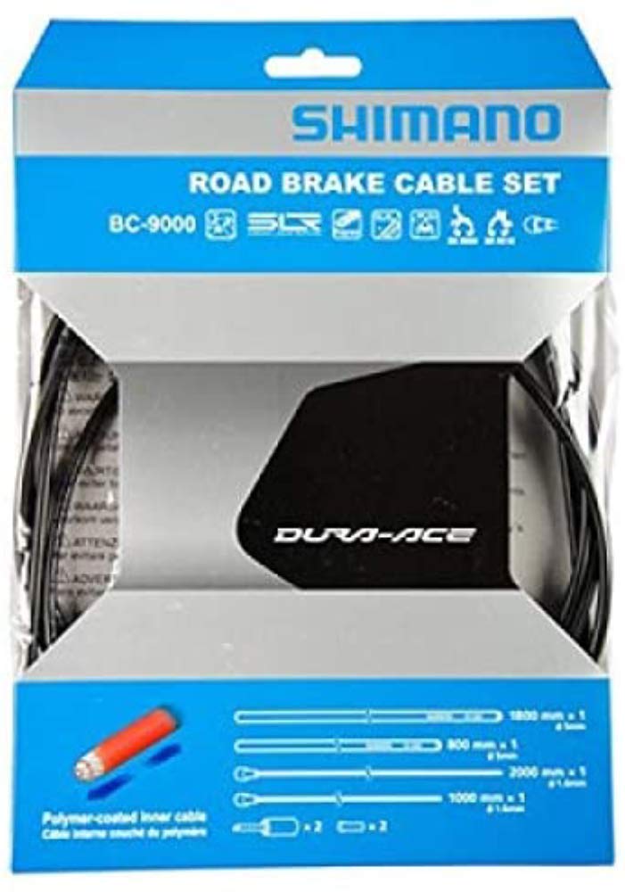 Shimano Dura-Ace Road brake cable set, Polymer coated inners, black