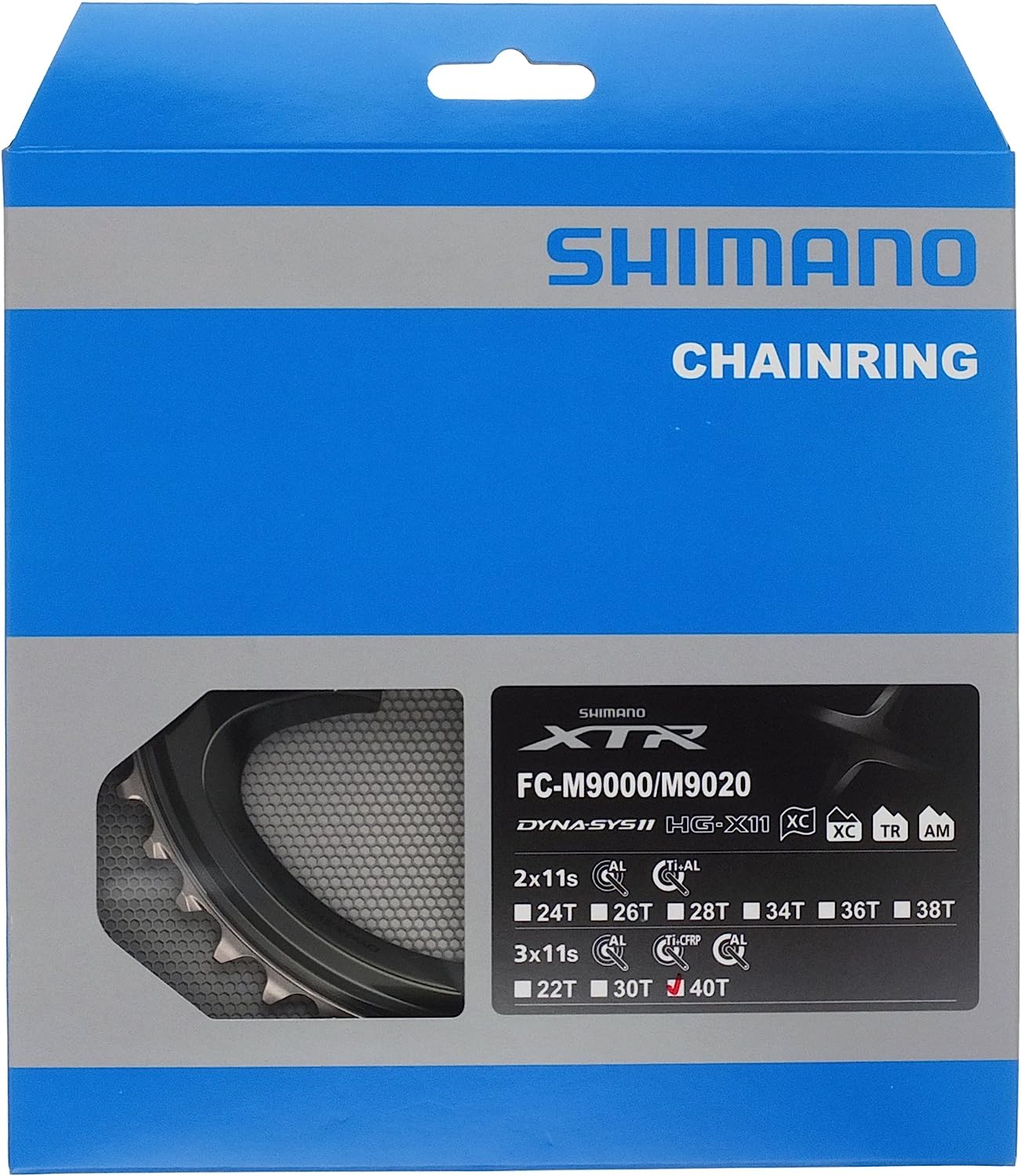 Shimano FC-M9020 chainring 40T-AR for 40-30-22T