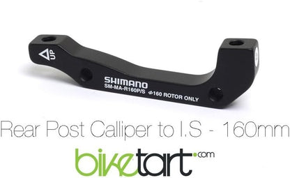 Shimano XTR M985 adapter for post type calliper, for 160 mm IS frame mount