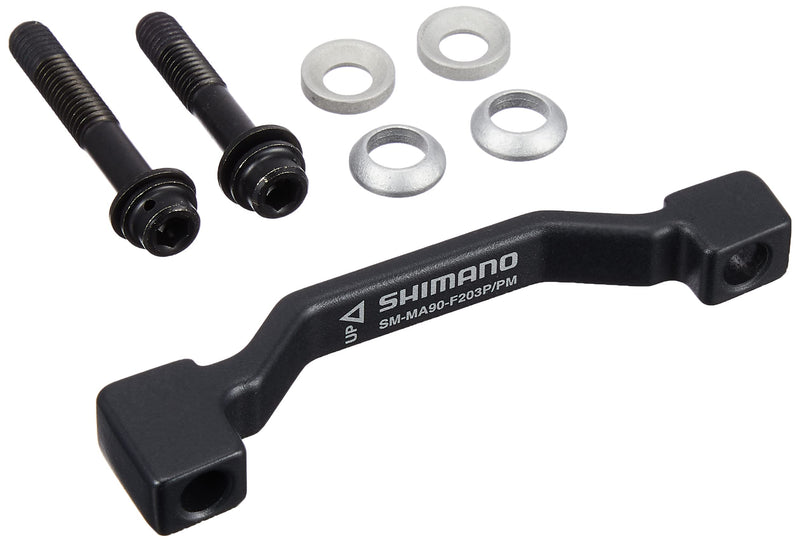 Shimano XTR adapter for post type calliper, for 180mm Post fork mount to 203 mm rotor