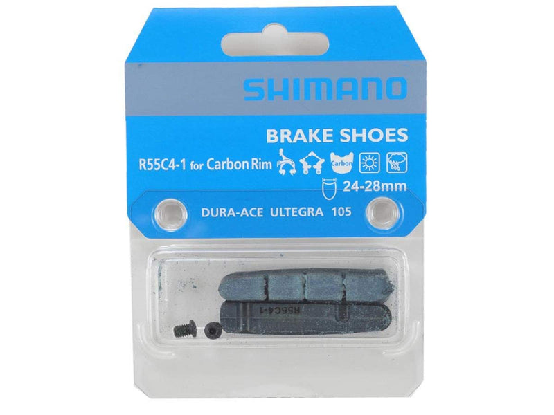 Shimano R55C4-1 Dura Ace cartridge pad inserts for carbon rim, pair