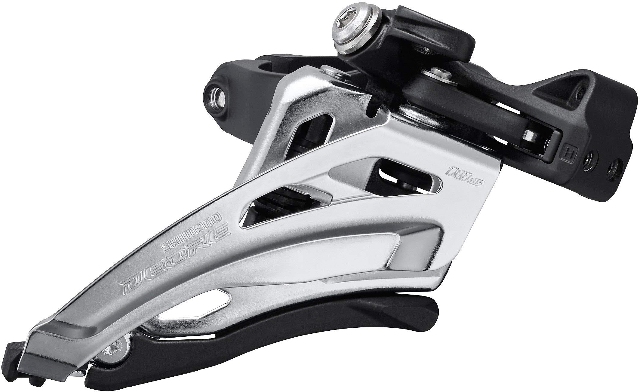Shimano FD-M4100-M Deore front derailleur, 10-speed double, side swing, mid clamp