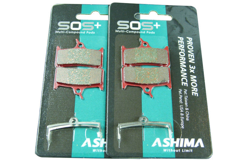 Ashima SOS Pads - Hope Mono 4,5/Xt M775 Disc Brake Pads