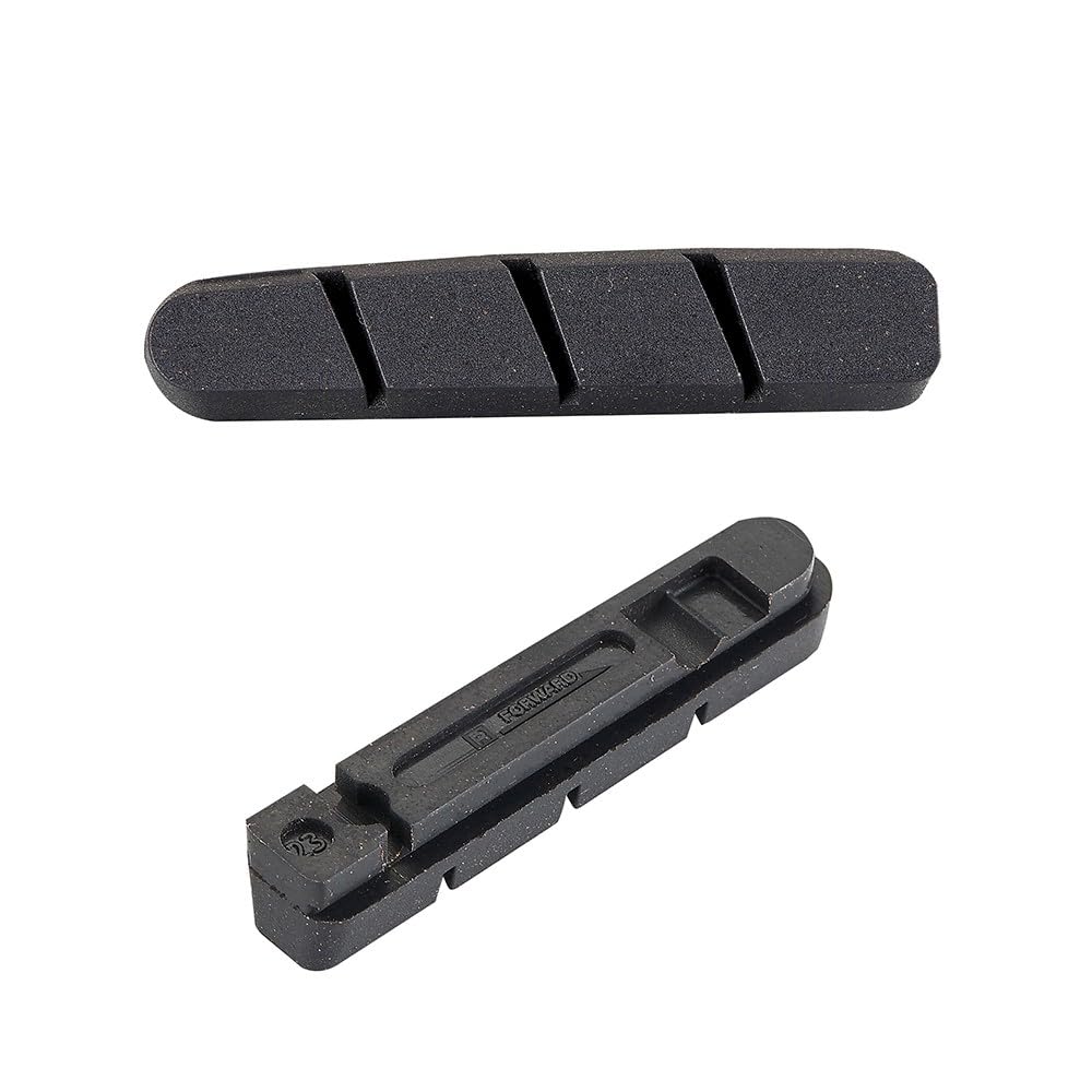 Ashima Unisex Adulto Black Corsa 4 in 1 Brake Shoes 55mm Large for Carbon, Taglia UNICA