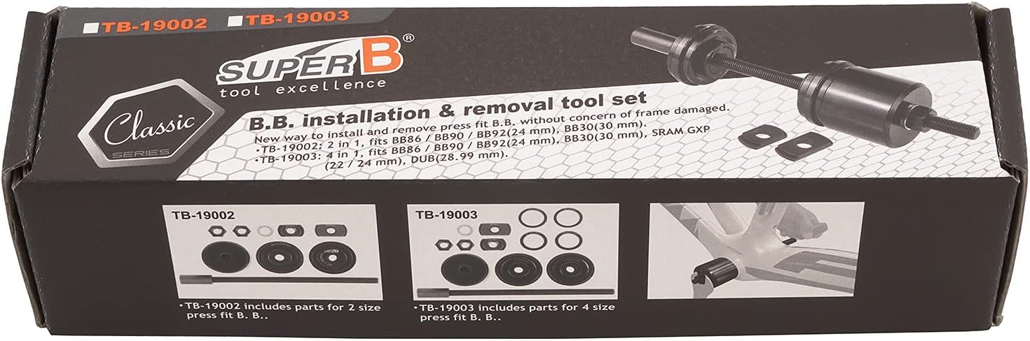 SuperB Unisex Adult TB-19003 Pressfit Bottom Bracket Tool, Black, One Size