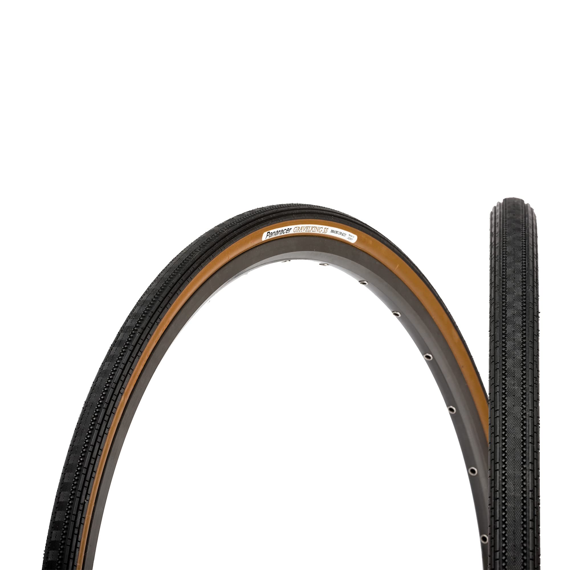 Panaracer GravelKing Semi Slick Folding Tyre 700 x 28c Black/Brown
