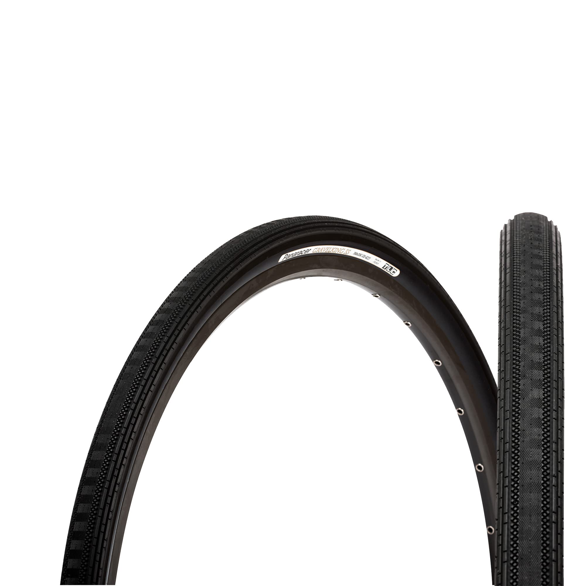 Panaracer GravelKing Semi Slick TLC Folding Tyre 700 x 35c Black / Black
