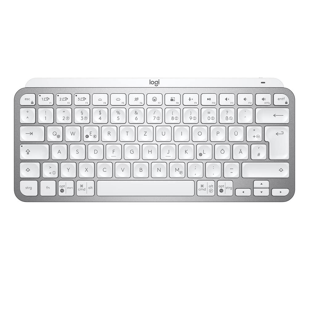 Logitech MX Keys Mini Tastatur kabellos hellgrau