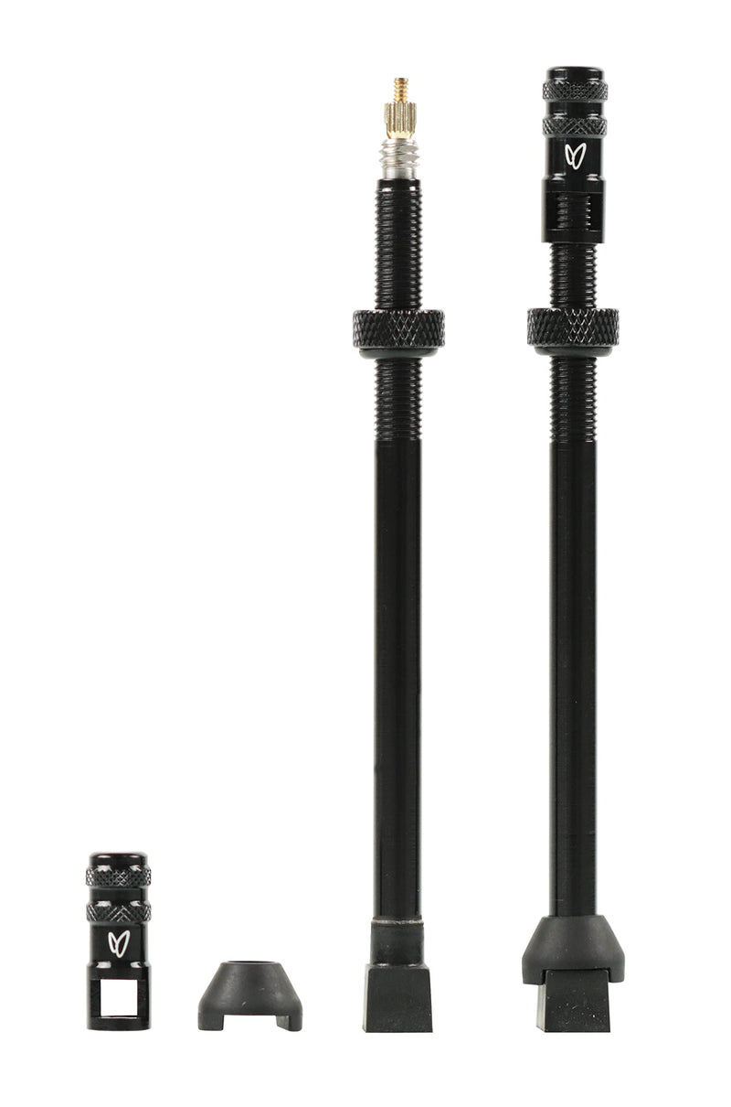 Effetto Mariposa Caffélatex Tubeless Valve 100 mm (x2), Unisex Adult Cycling, Anodised Orange, One Size