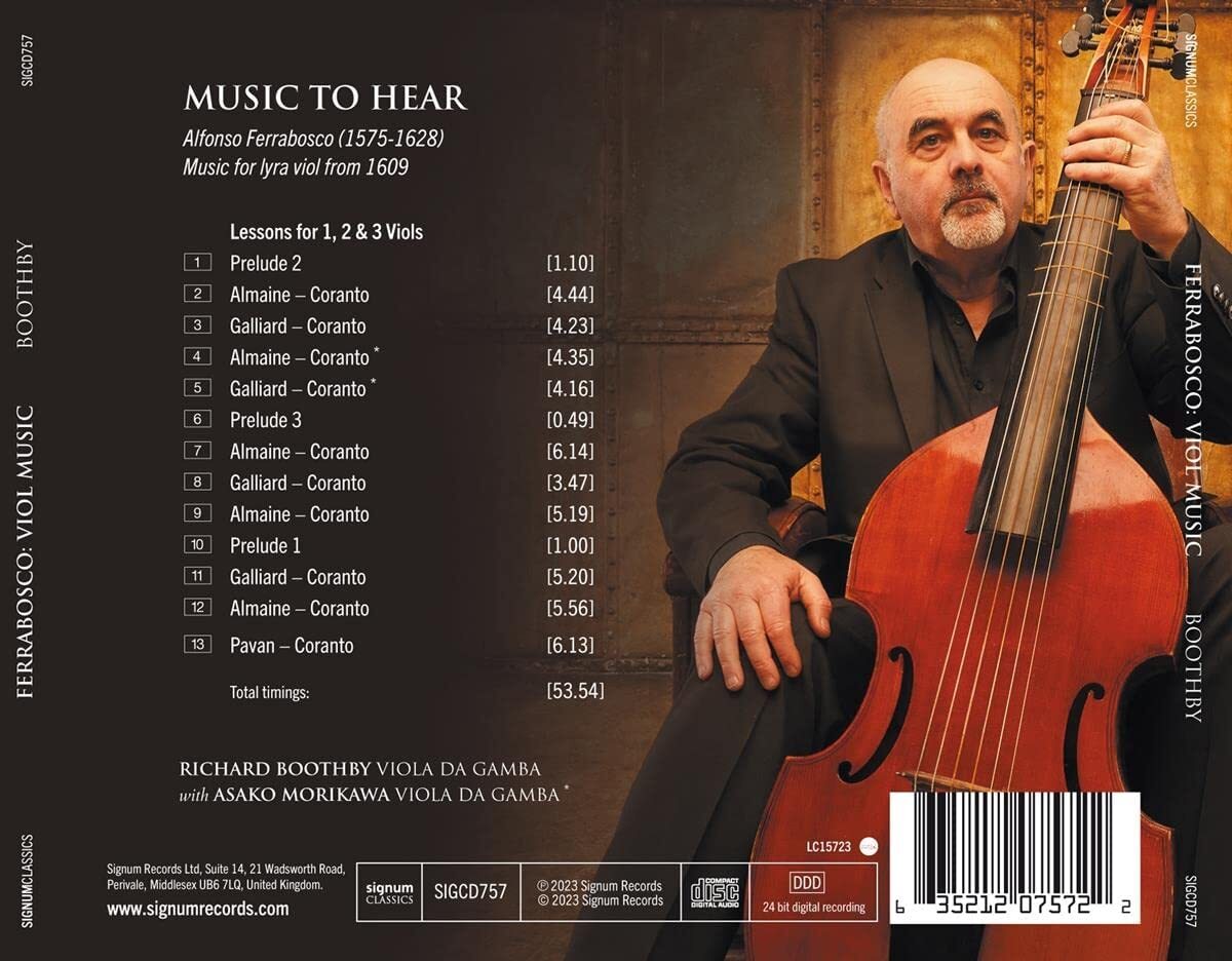 Music to Hear...: Alfonso Ferrabosco: Music for Lyra Viol from 1609