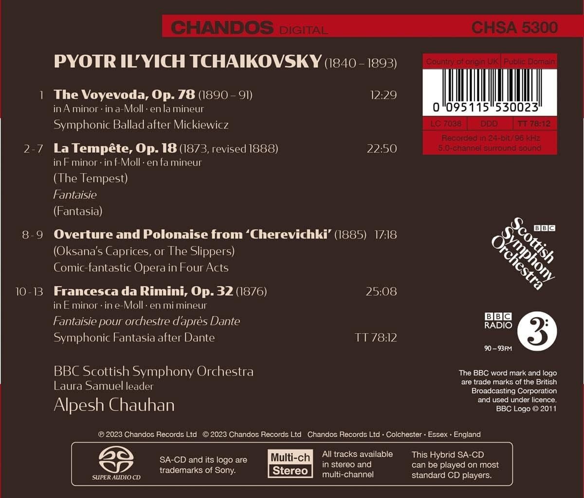 Tchaikovsky: The Tempest/Francesca Da Rimini/The Voyevoda/...