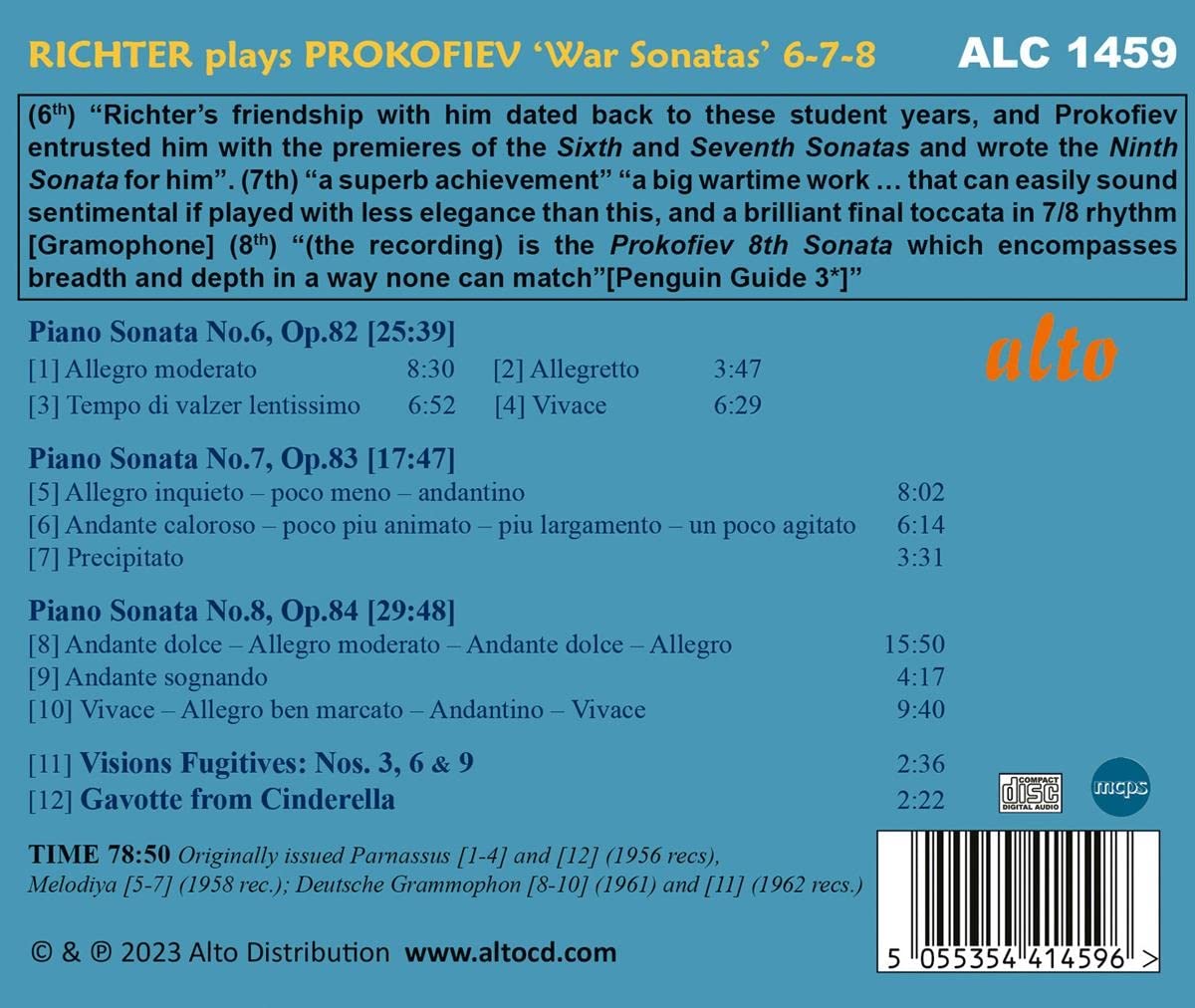 Richter plays Prokofiev 'War Sonatas' Nos. 6-7-8