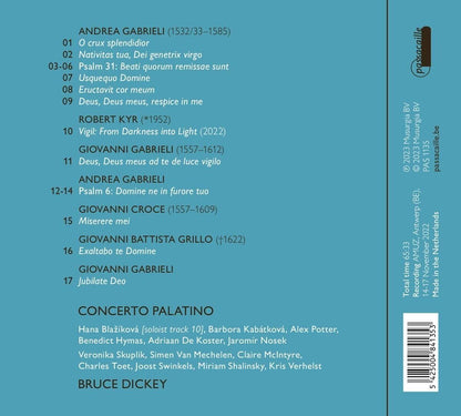 Ex Tenebris Ad Lucem: Venetian Music of Penitence from a Time of Plague (1575-77)
