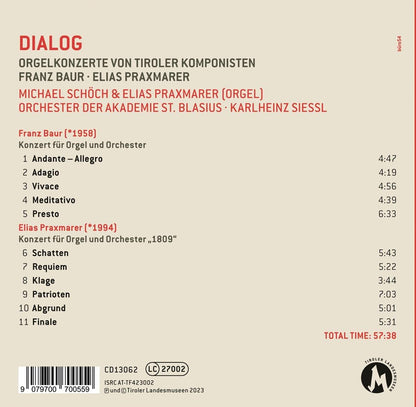 Dialog - Orgelkonzerte von Tiroler Komponisten