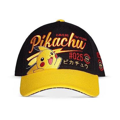 Pokémon Pikachu Unisex Cap schwarz/gelb Anime, Fan-Merch, Filme, Gaming, Nintendo, Pikachu, TV-Serien