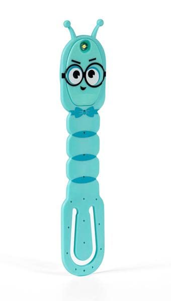 Mondikaarten - Flexilight Leeslamp Bookworm Aqua