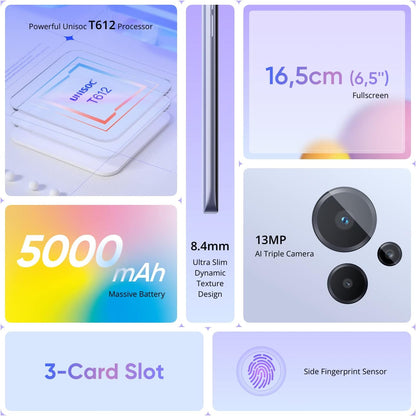 realme C31 4G Smartphone, Powerful Unisoc T612 Processor, 13MP Triple Camera with IA, Large 5000mAh Battery, 6.5" Full Screen, 4+64GB, Dark Green