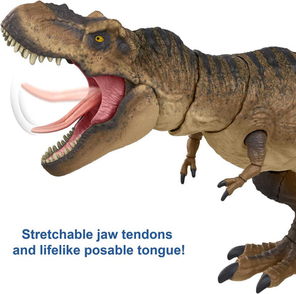 Jurassic World Jurassic Park Hammond Collection Tyrannosaurus Rex Dinosaur Figure, 24in Long with 14 Movable Joints, Movie Collectible