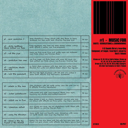 Music For Riots Revolutions & Showdowns