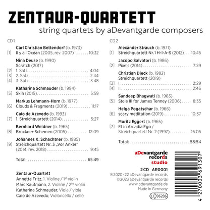 String quartets by aDevantgarde composers