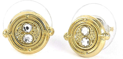 Official Harry Potter Time Turner Gold Plated Stud Earrings