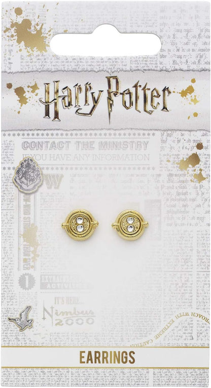 Official Harry Potter Time Turner Gold Plated Stud Earrings