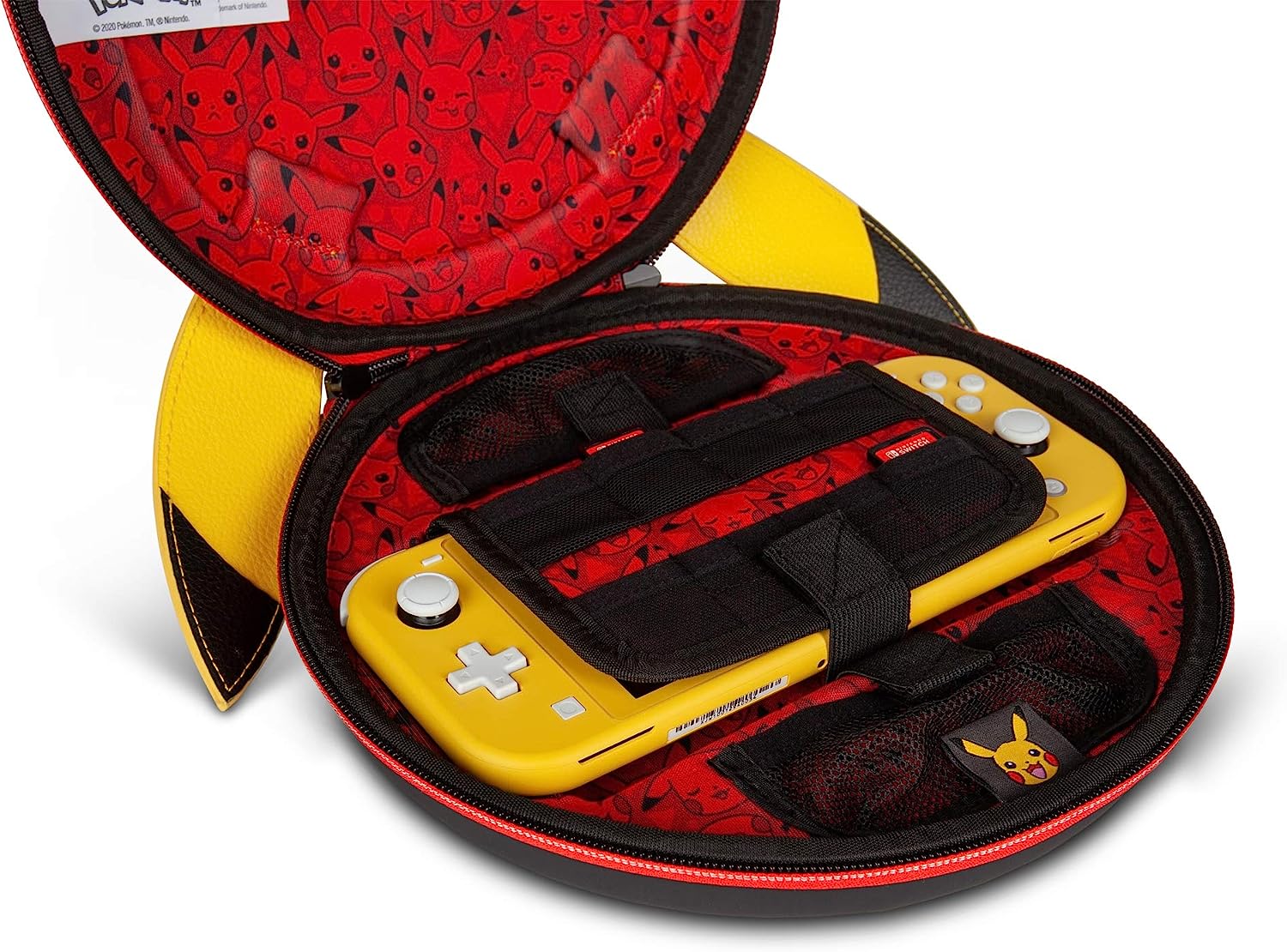 PowerA Pokemon Carrying Case for Nintendo Switch or Nintendo Switch Lite - Pikachu, Protective Case, Gaming Case, Console Case, Round - Nintendo Switch