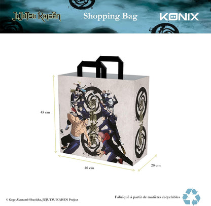 Konix Jujutsu Kaisen Bolsa de Compras 40 x 45 x 20 cm - Material reciclado - Beige