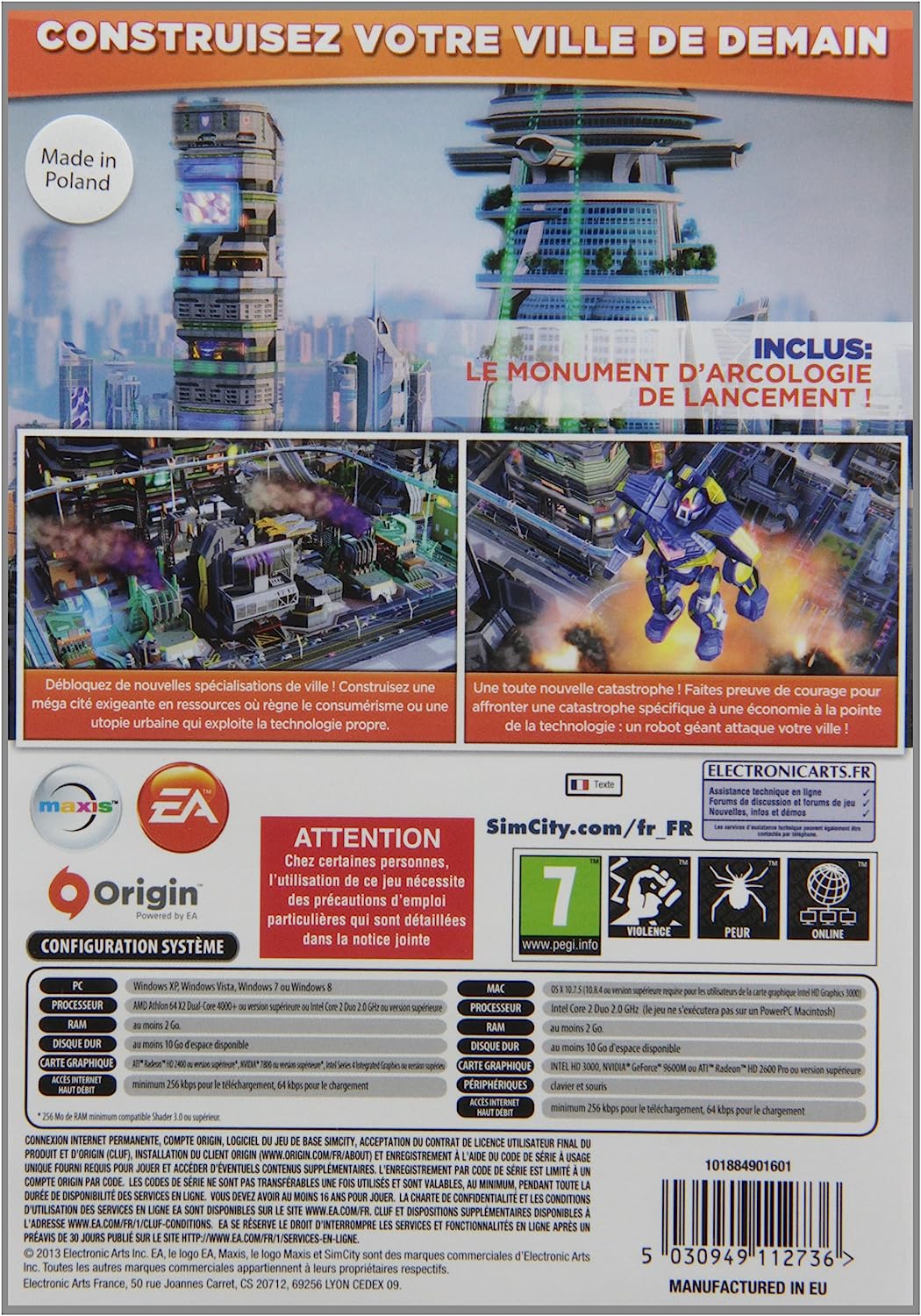 NONAME SimCity : Villes de Demain Limited Edition (Code IN Box)