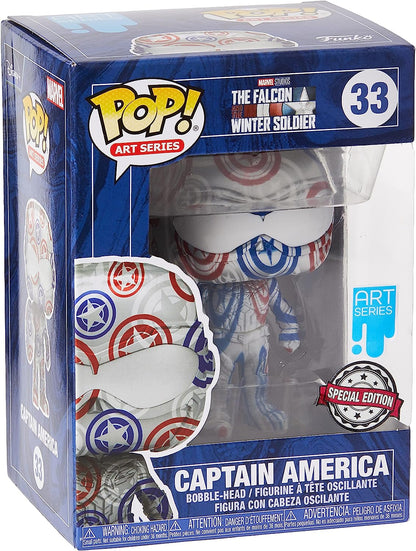 FUNKO POP Marvel The Winter Soldier Artist Series Patriotic Age Falcon EDICION Especial 56153 Muñecos cabezones, Multicolor (FUNKO-56153
