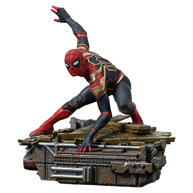 Iron Studios MARCAS66422-10 Spider-Man Way Home 1/10 Scale Figure Peter #1, Black