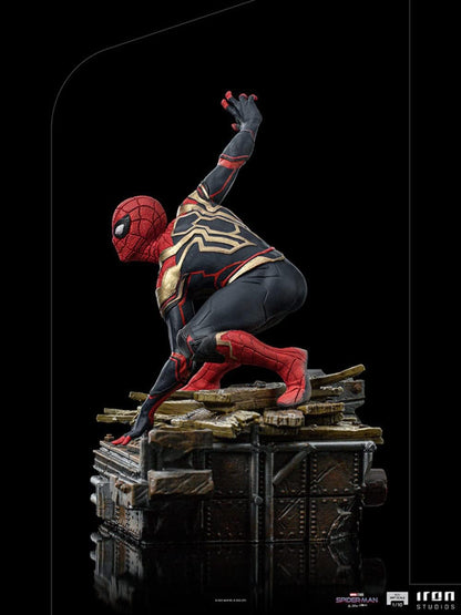 Iron Studios MARCAS66422-10 Spider-Man Way Home 1/10 Scale Figure Peter #1, Black