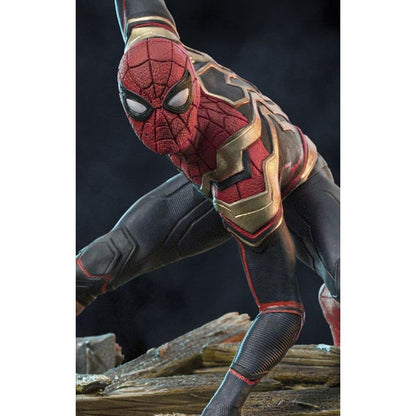 Iron Studios MARCAS66422-10 Spider-Man Way Home 1/10 Scale Figure Peter #1, Black