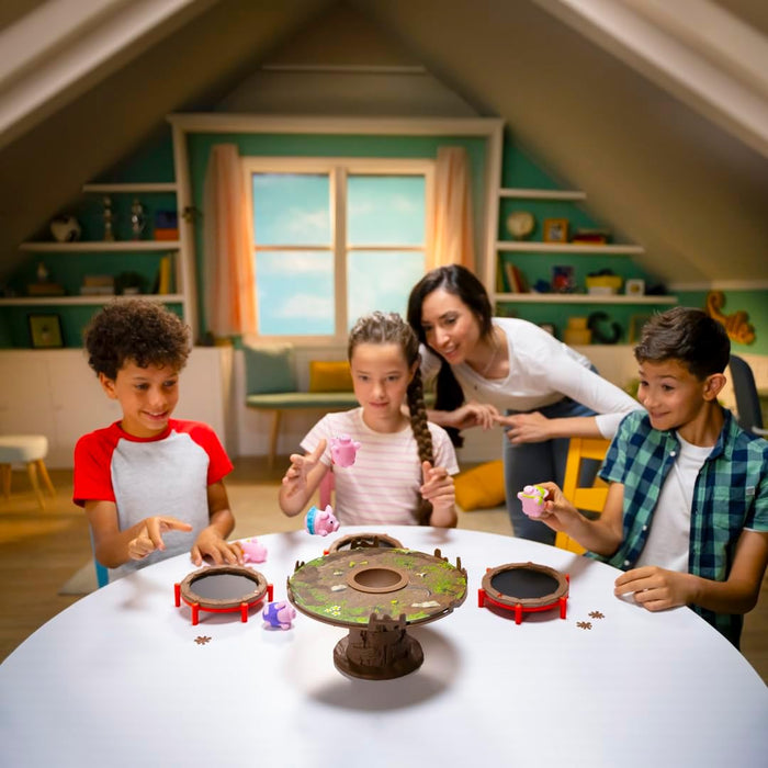 PlayMonster Pigs on Trampolines, Pink, Green