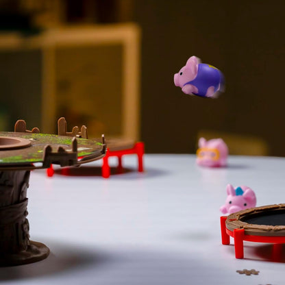 PlayMonster Pigs on Trampolines, Pink, Green